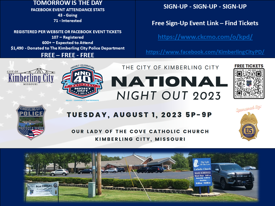 National Night Out - August 1st, 2023